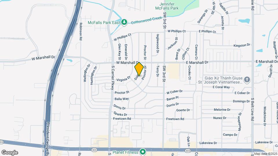 1909 Dorothy Dr Map and Location Details