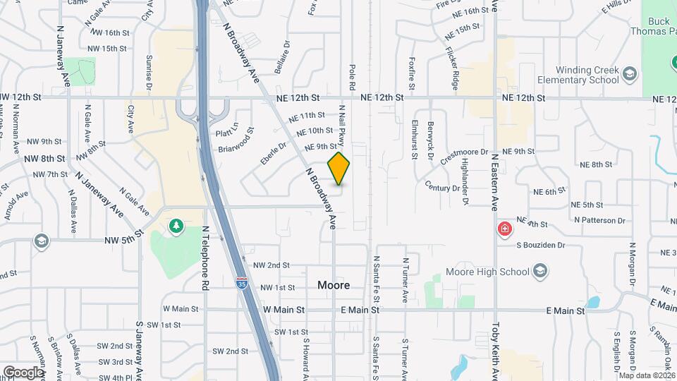 107 NE 6th St Map and Location Details