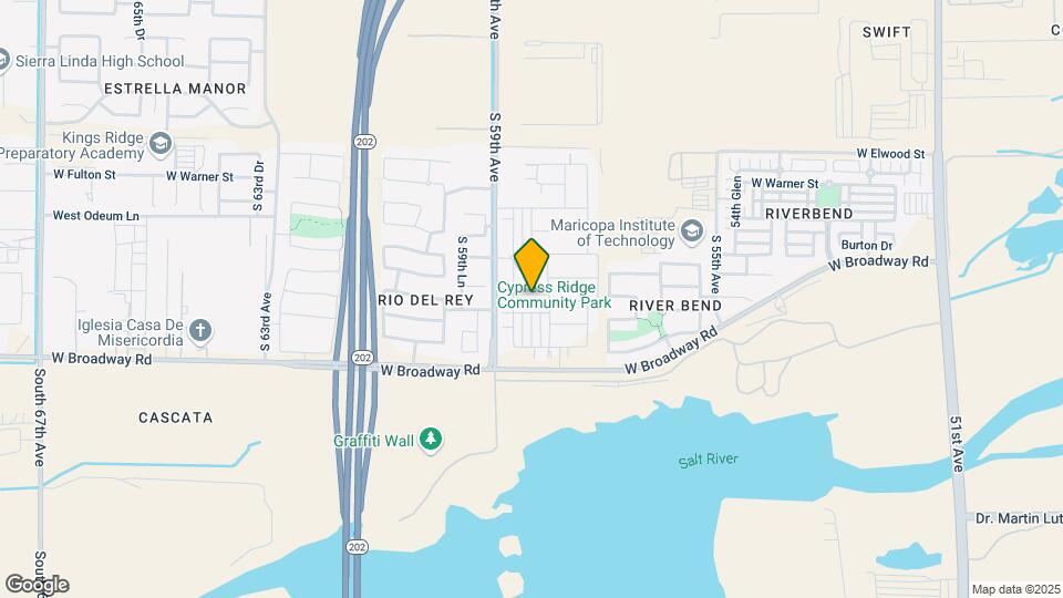 5831 W Encinas Ln Map and Location Details