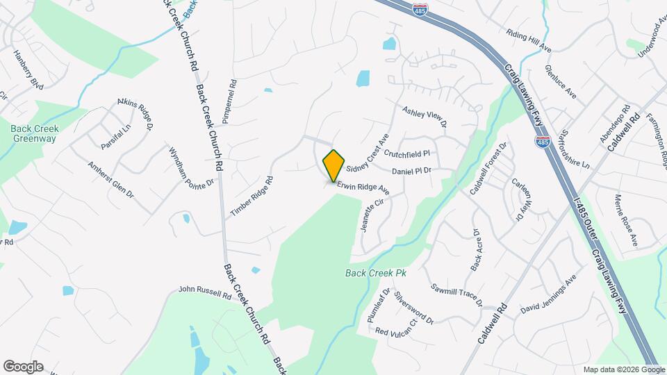 11635 Erwin Ridge Ave Mapa y Detalles de la Ubicación