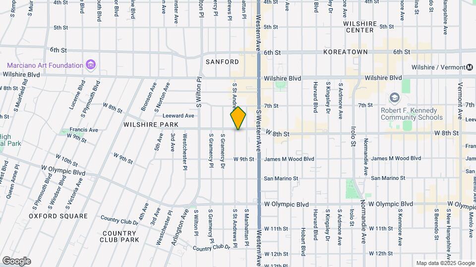 810 S St Andrews Pl Map and Location Details