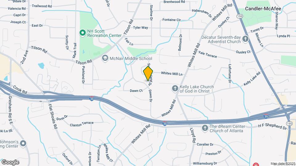 2514 Dawn Dr Map and Location Details