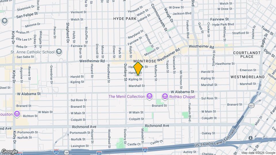 1616 Kipling St Map and Location Details