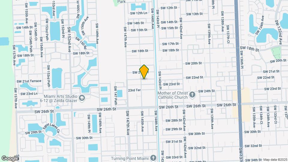 14470 SW 22nd St Map and Location Details