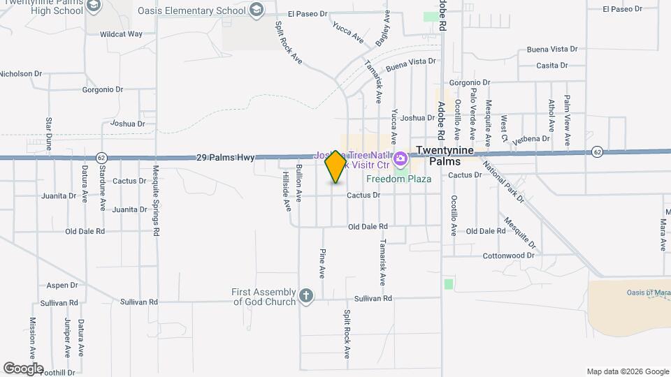 6595 Oasis Ave Map and Location Details
