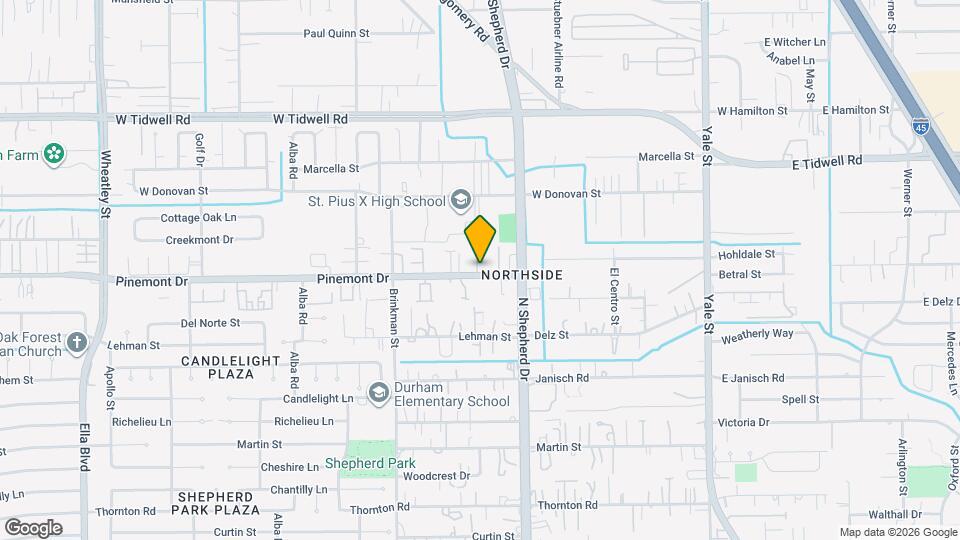 5202 Pinemont Creek Ln Map and Location Details