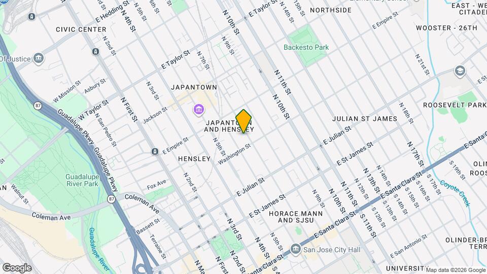425 N 7th St Map and Location Details