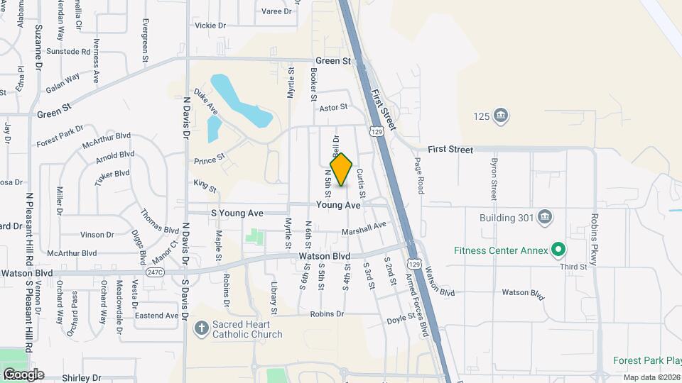 305 N 4th St Map and Location Details