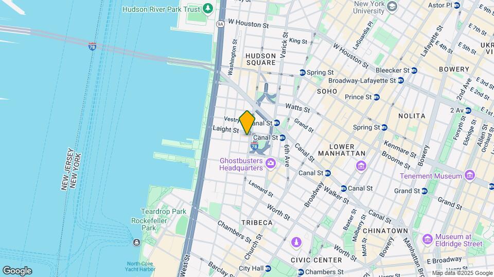 153-155 Hudson St Mapa y Detalles de la Ubicación