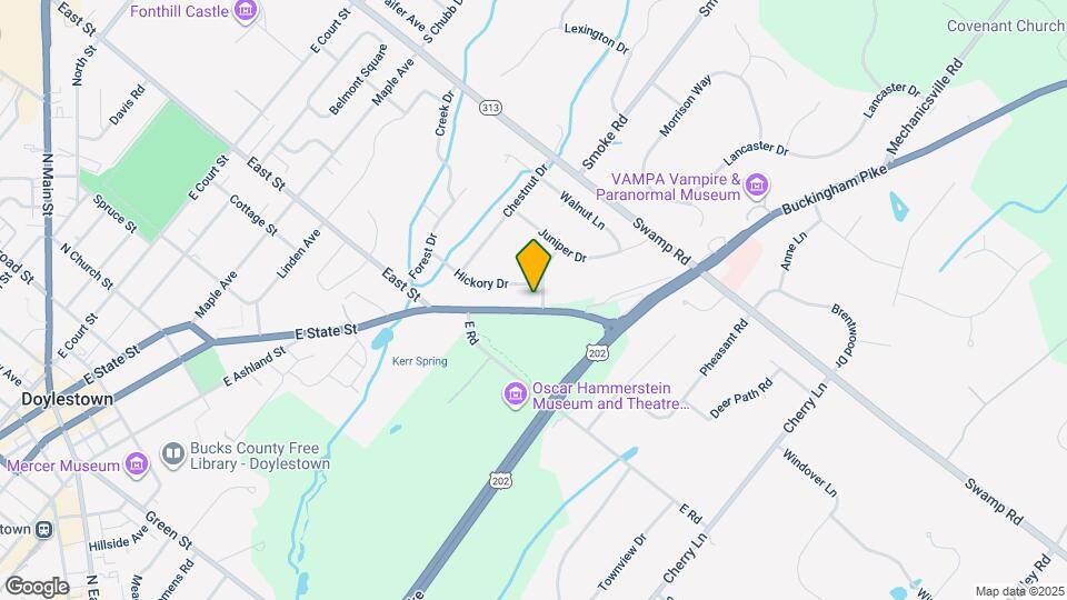 1 Orchard Ln Map and Location Details