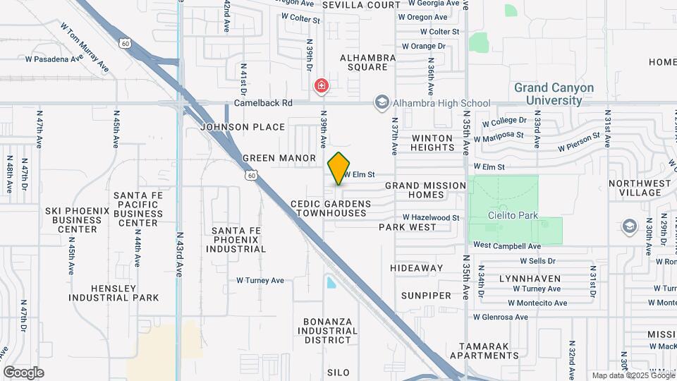4644 N 38th Dr Map and Location Details