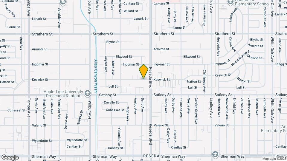 7651 Reseda Blvd Map and Location Details