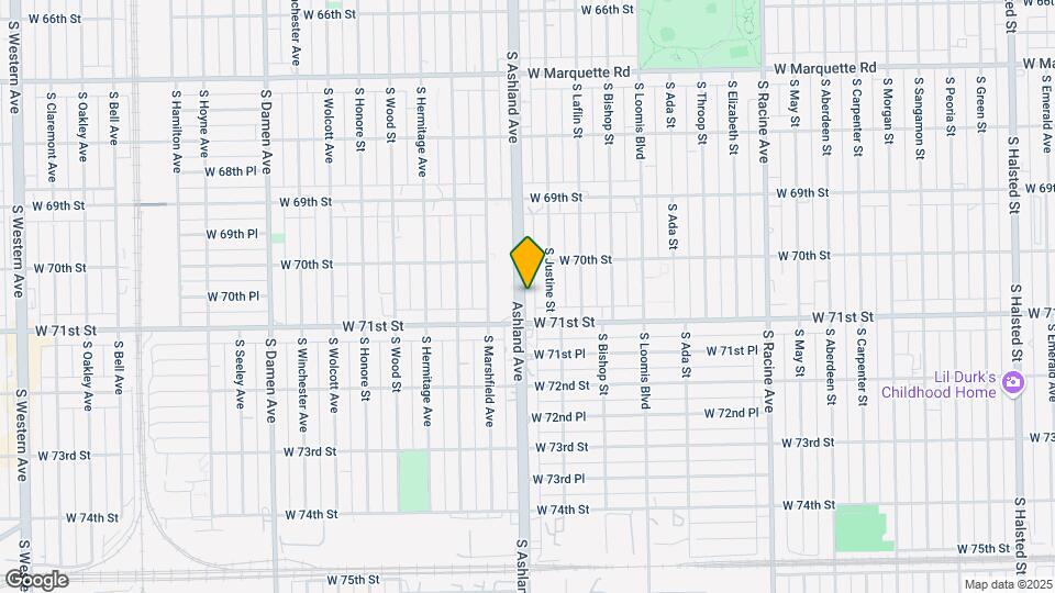 7035 S Ashland Ave Mapa y Detalles de la Ubicación