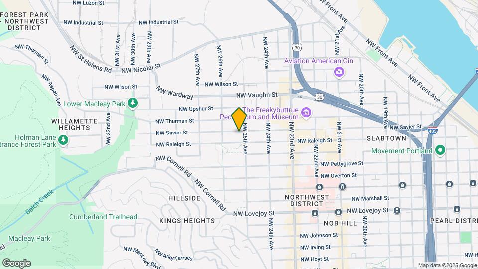 2524 NW Savier St Map and Location Details
