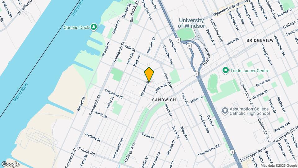 712 Brock St Map and Location Details