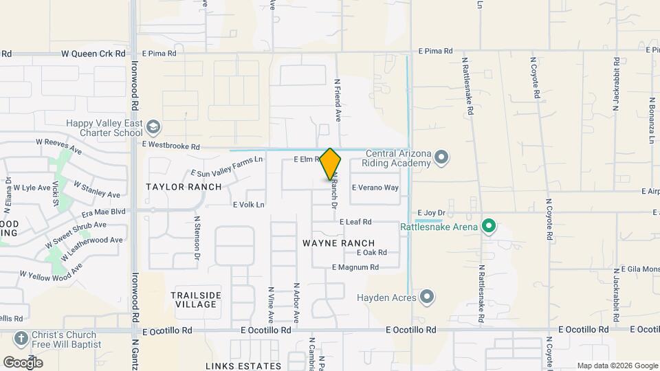 1356 E Cottonwood Rd Map and Location Details