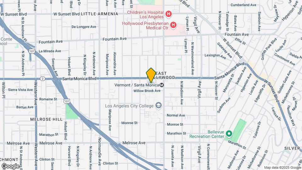 1022 E Berendo St Mapa y Detalles de la Ubicación