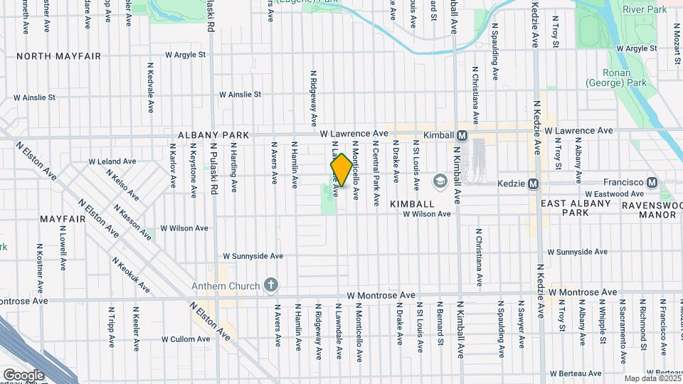 4633 N Lawndale Ave Map and Location Details
