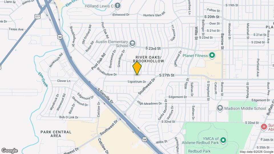 3717 Brook Hollow Dr Map and Location Details