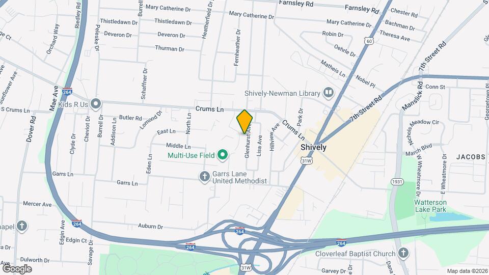 4022 Glenhurst Ave Map and Location Details