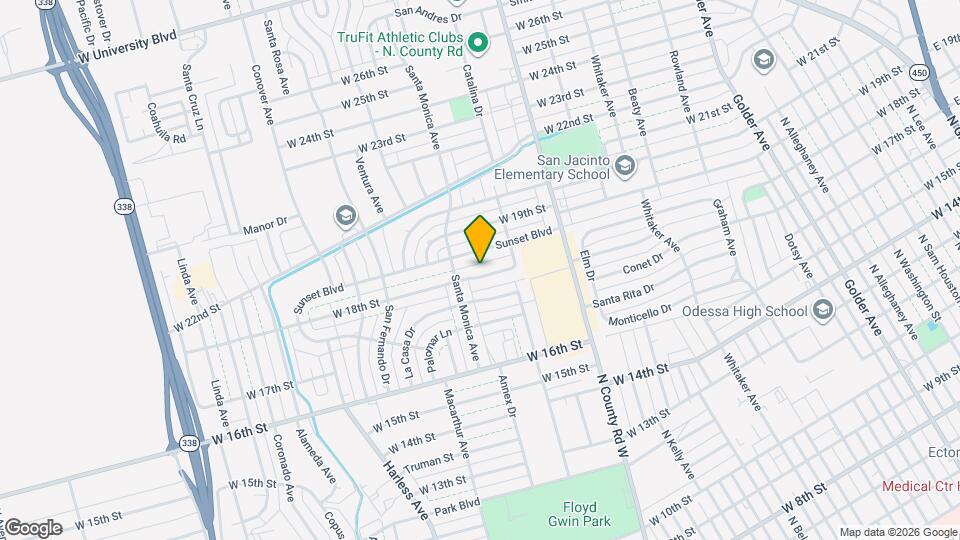 1502 W 18th St Map and Location Details