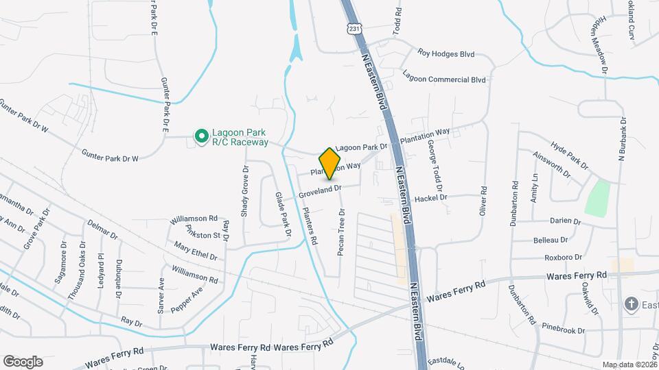 633 Groveland Dr Map and Location Details