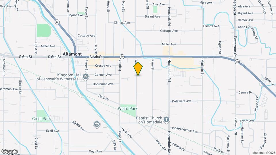 2515 Wiard St Map and Location Details