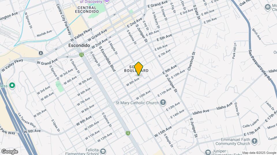 118 W 8th Ave Map and Location Details