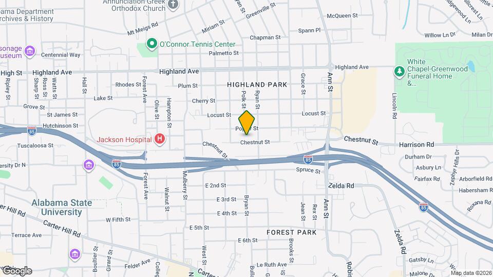 2401 Chestnut St Map and Location Details