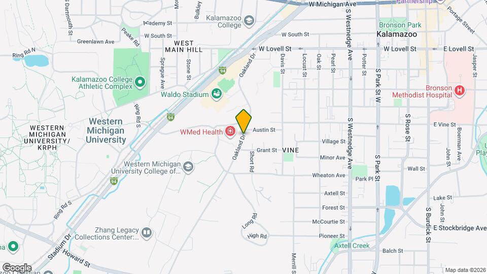 825 Oakland Dr Map and Location Details