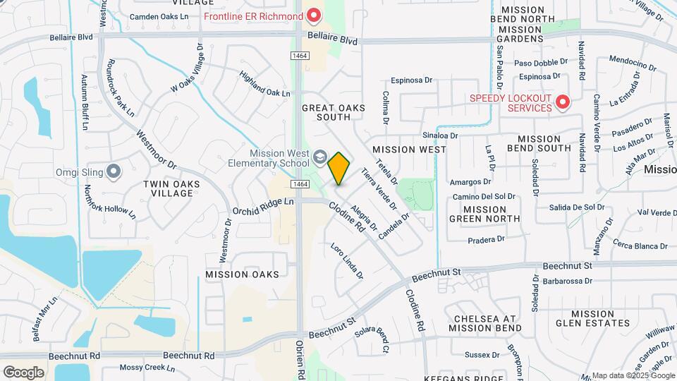 7407 Alegria Dr Map and Location Details