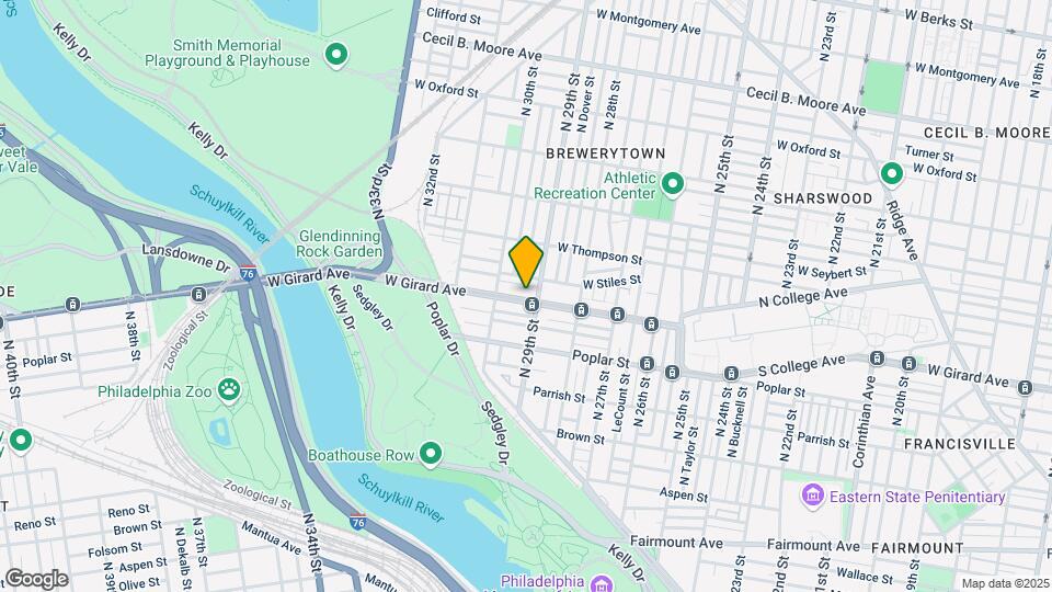 2911 W Girard Ave Mapa y Detalles de la Ubicación