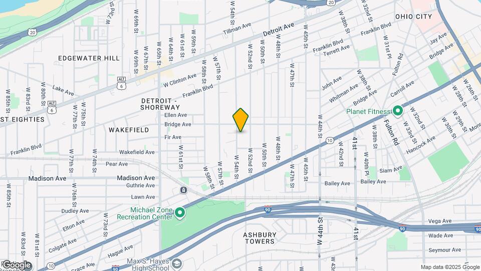 1889 W 54th St Map and Location Details