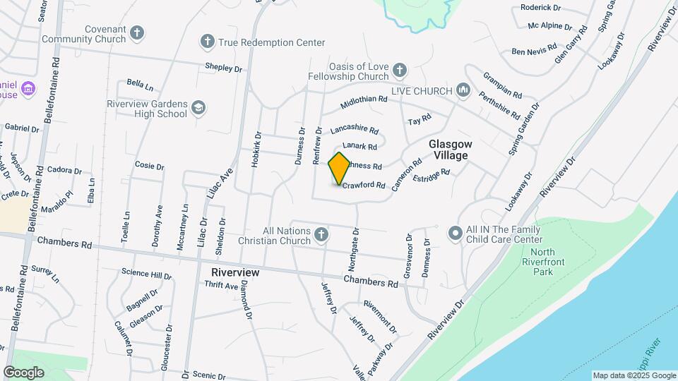 424 Crawford Rd Mapa y Detalles de la Ubicación