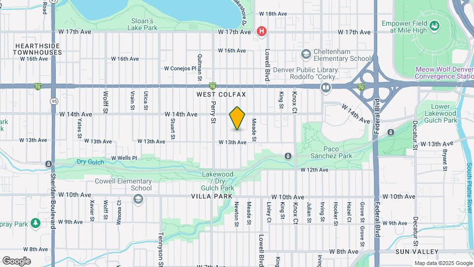 1331 Newton St Mapa y Detalles de la Ubicación