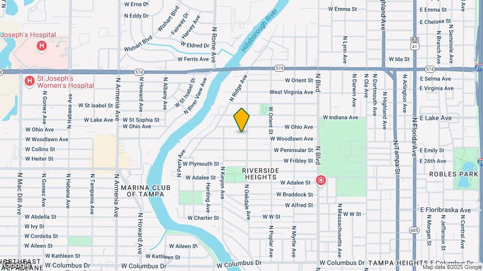 1005 W Woodlawn Ave Map and Location Details