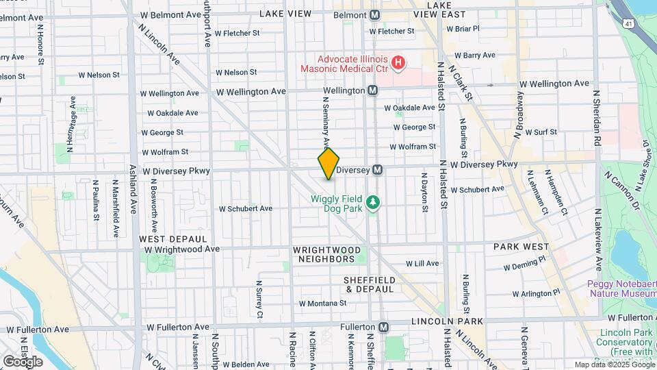 2742 N Seminary Ave Map and Location Details