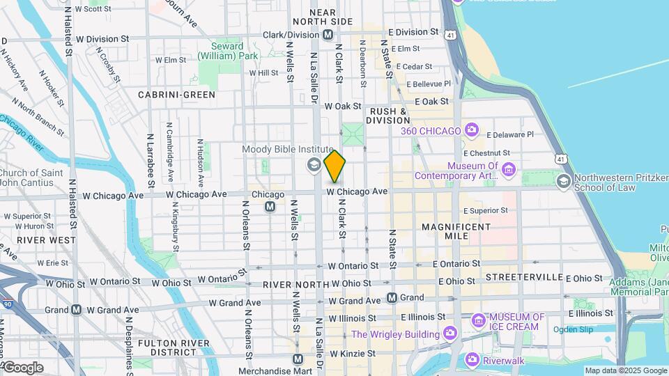 106 W Chicago Ave, Unit 406 Map and Location Details