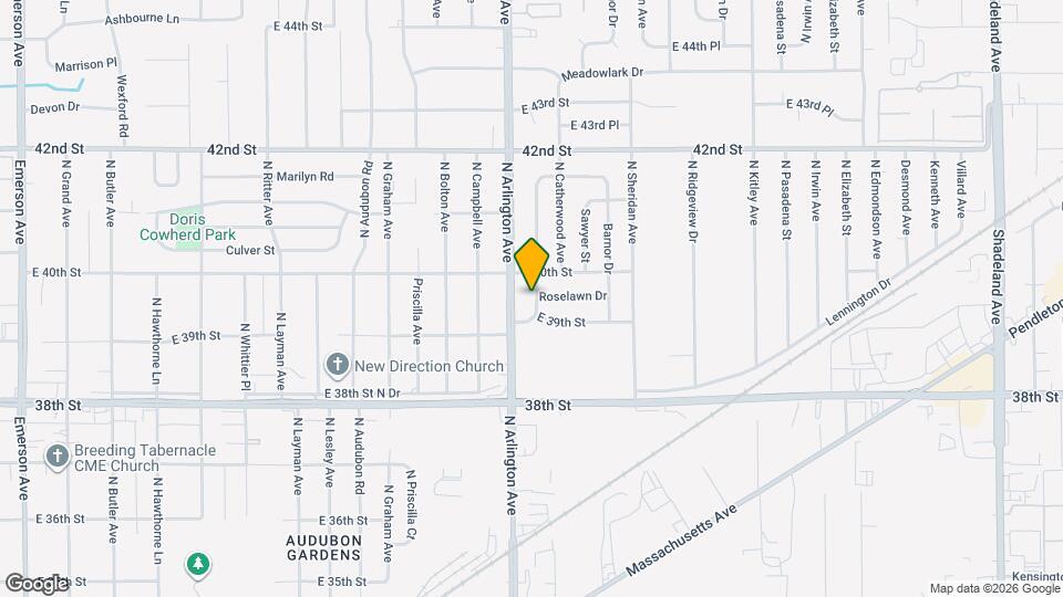 3918 N Webster Ave Mapa y Detalles de la Ubicación