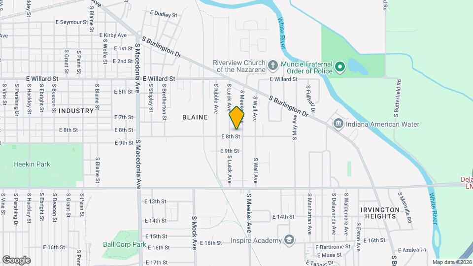 2406 E 8th St Map and Location Details