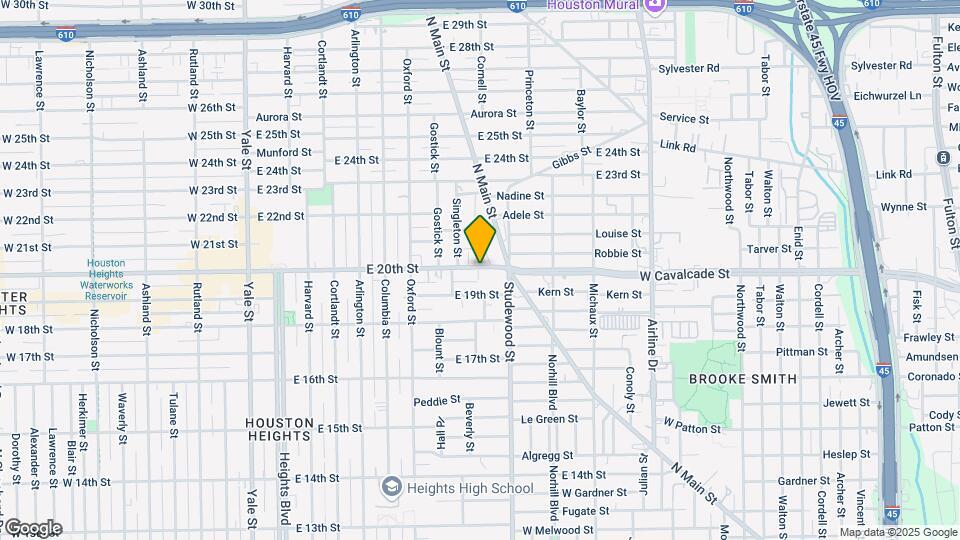 714 E 20th St Map and Location Details