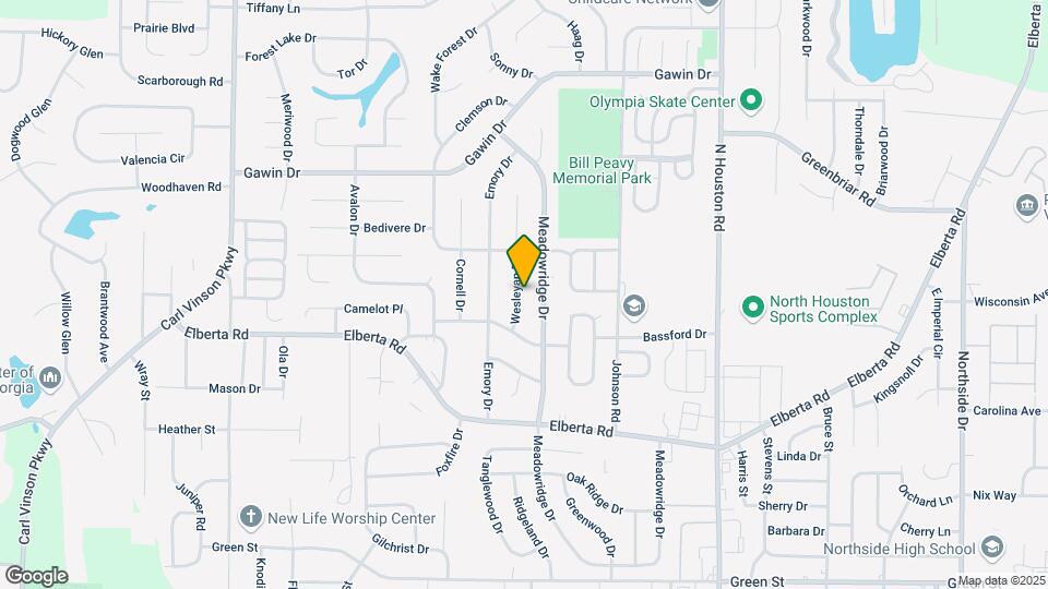 109 Wesleyan Dr Map and Location Details