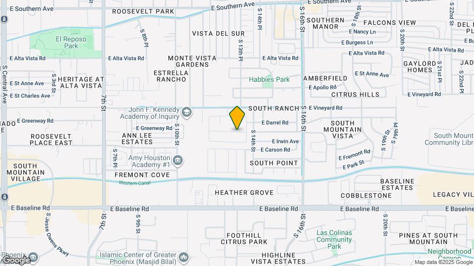 1331 E Maldonado Dr Map and Location Details