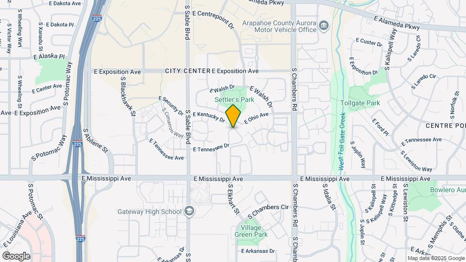 14852 E Kentucky Dr Map and Location Details
