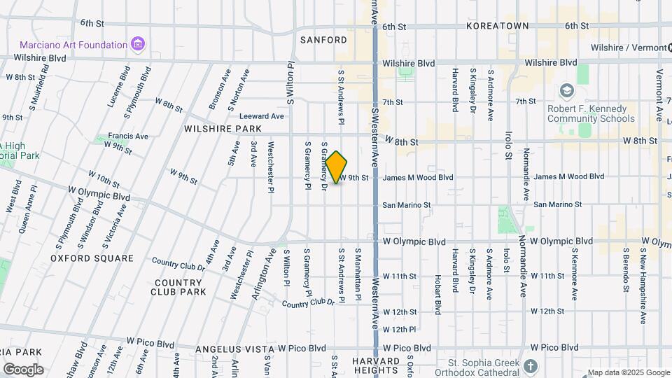 915 S St Andrews Pl Map and Location Details