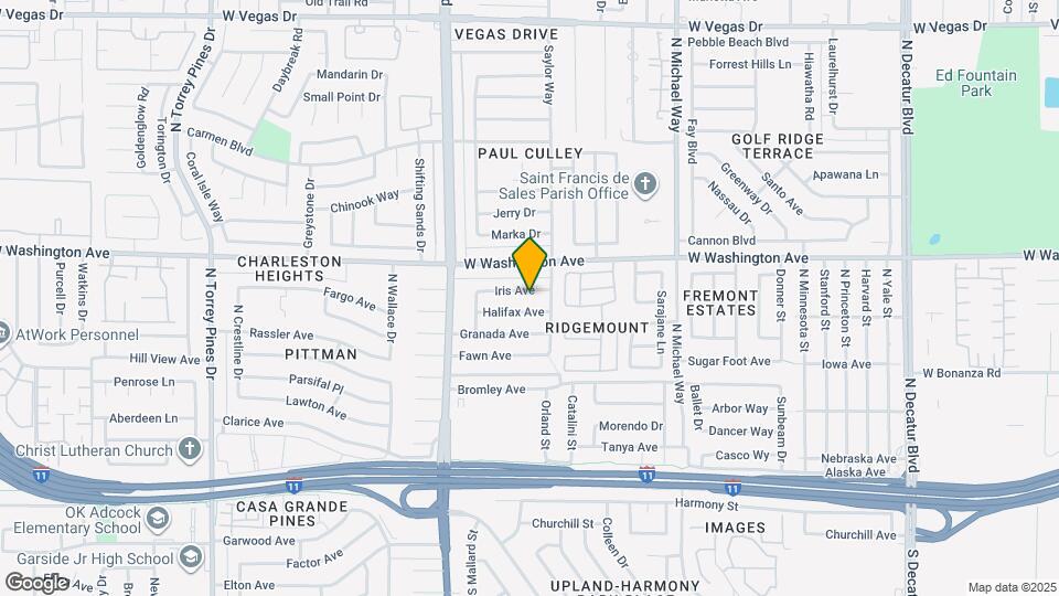 5813 Iris Ave Map and Location Details