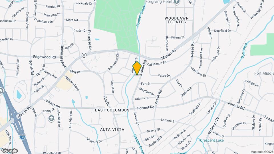 2601 Avalon Rd Map and Location Details