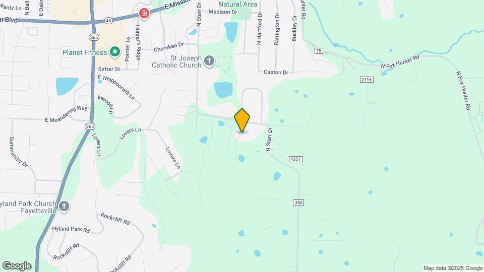 1501 N Starr Dr Map and Location Details