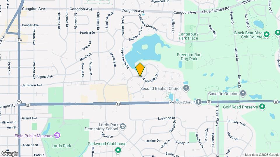 809 N Shady Oaks Dr Map and Location Details