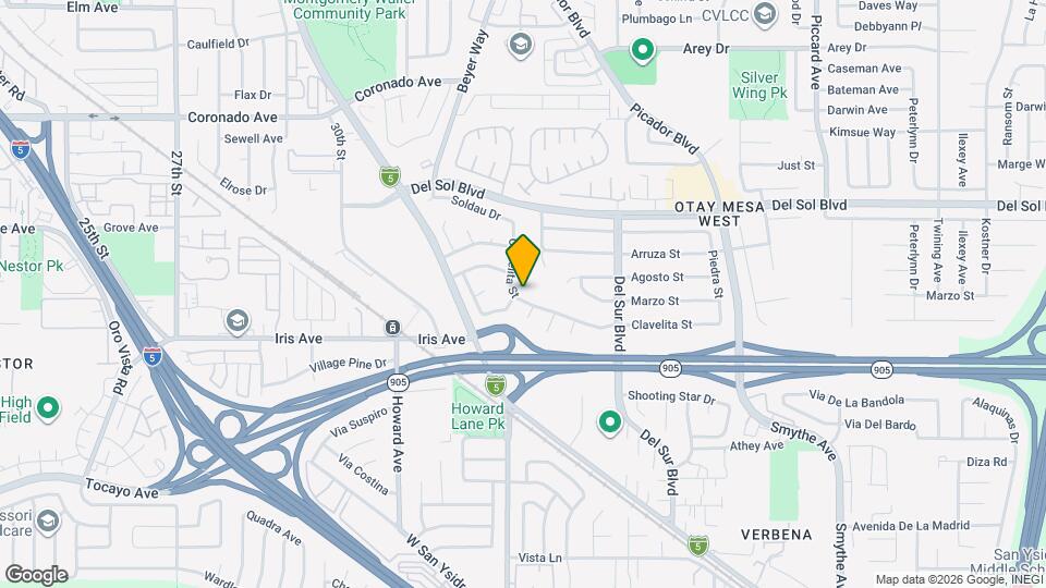 3408 Clavelita St Map and Location Details